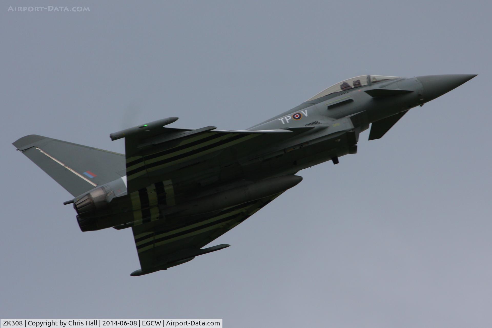 ZK308, 2009 Eurofighter EF-2000 Typhoon FGR4 C/N BS059, at the Bob Jones Memorial Airshow, Welshpool