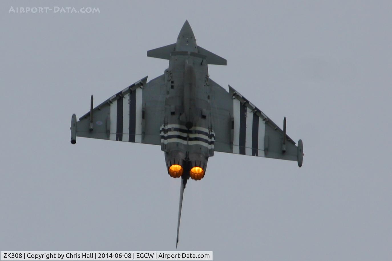 ZK308, 2009 Eurofighter EF-2000 Typhoon FGR4 C/N BS059, at the Bob Jones Memorial Airshow, Welshpool