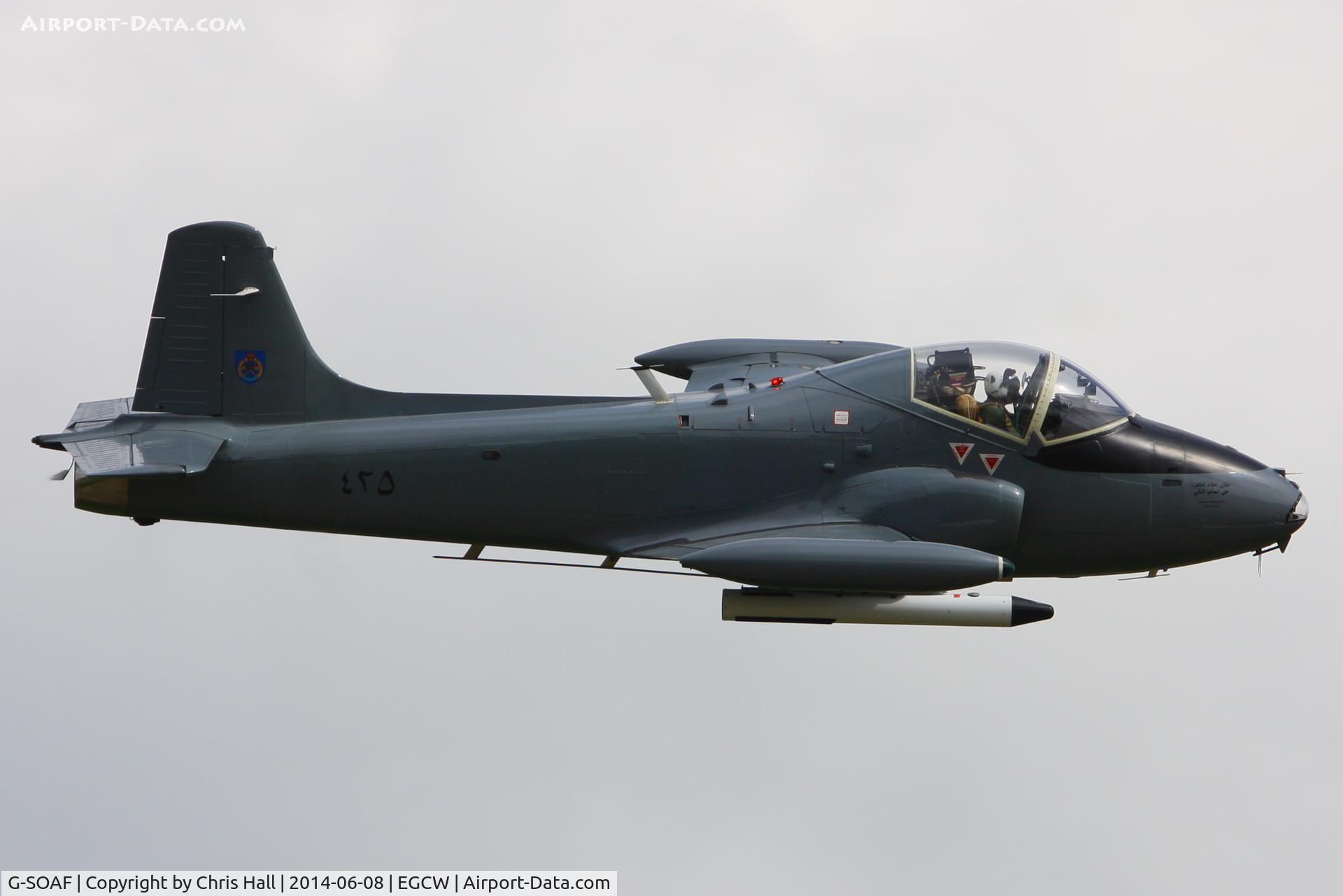 G-SOAF, 1986 BAC 167 Strikemaster Mk.82A C/N 425, at the Bob Jones Memorial Airshow, Welshpool
