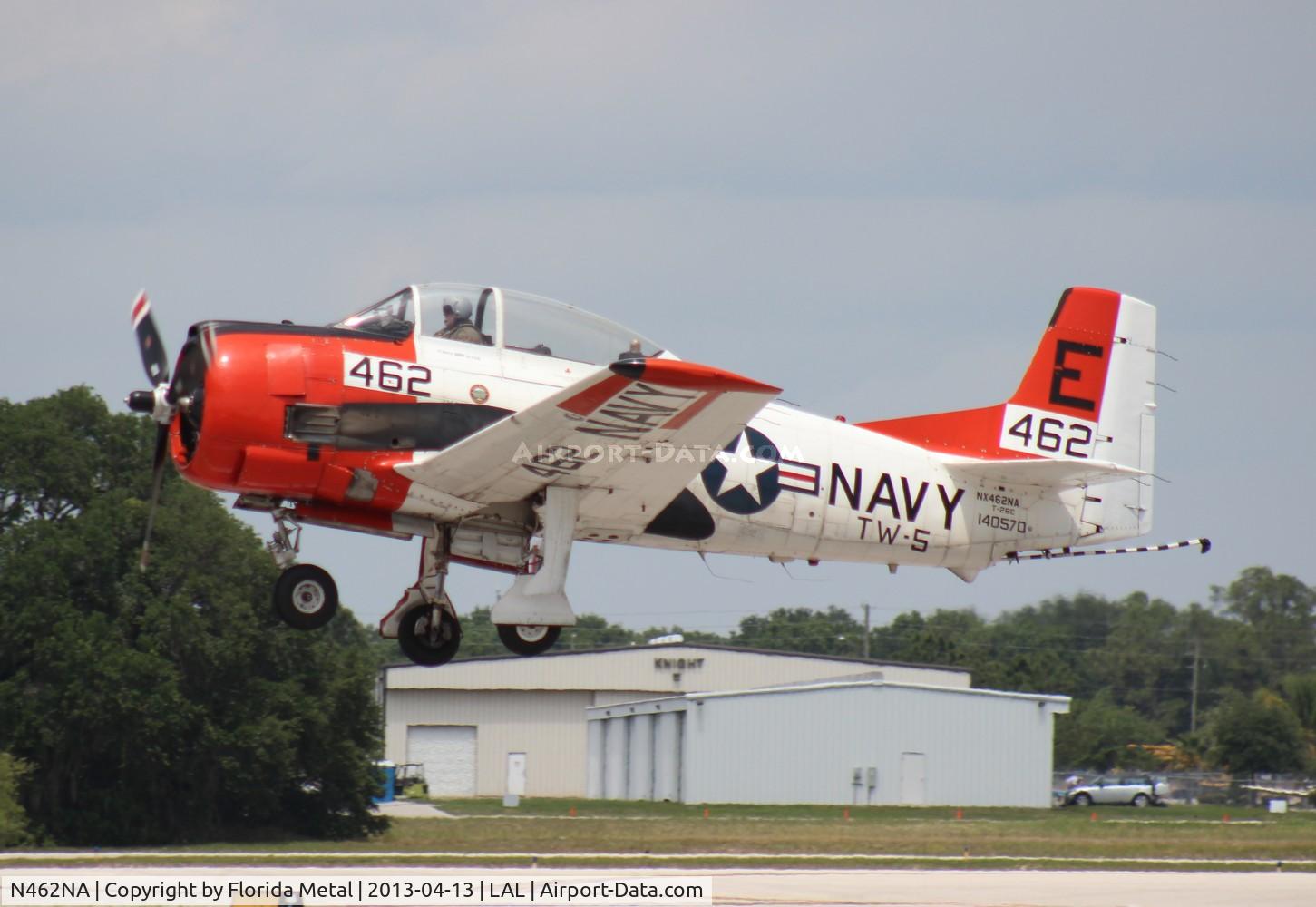 N462NA, 1956 North American T-28C Trojan C/N 226-147 (140570), T-28C departing Sun N Fun