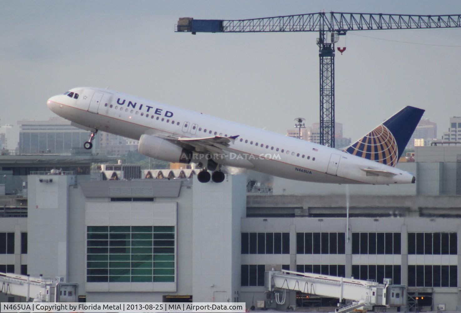N465UA, 2000 Airbus A320-232 C/N 1341, United A320