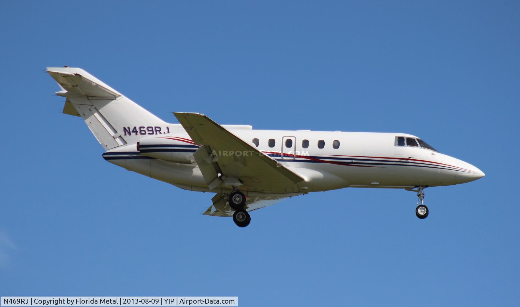 N469RJ, 1986 British Aerospace BAe.125 Series 800A C/N 258067, Hawker 800A