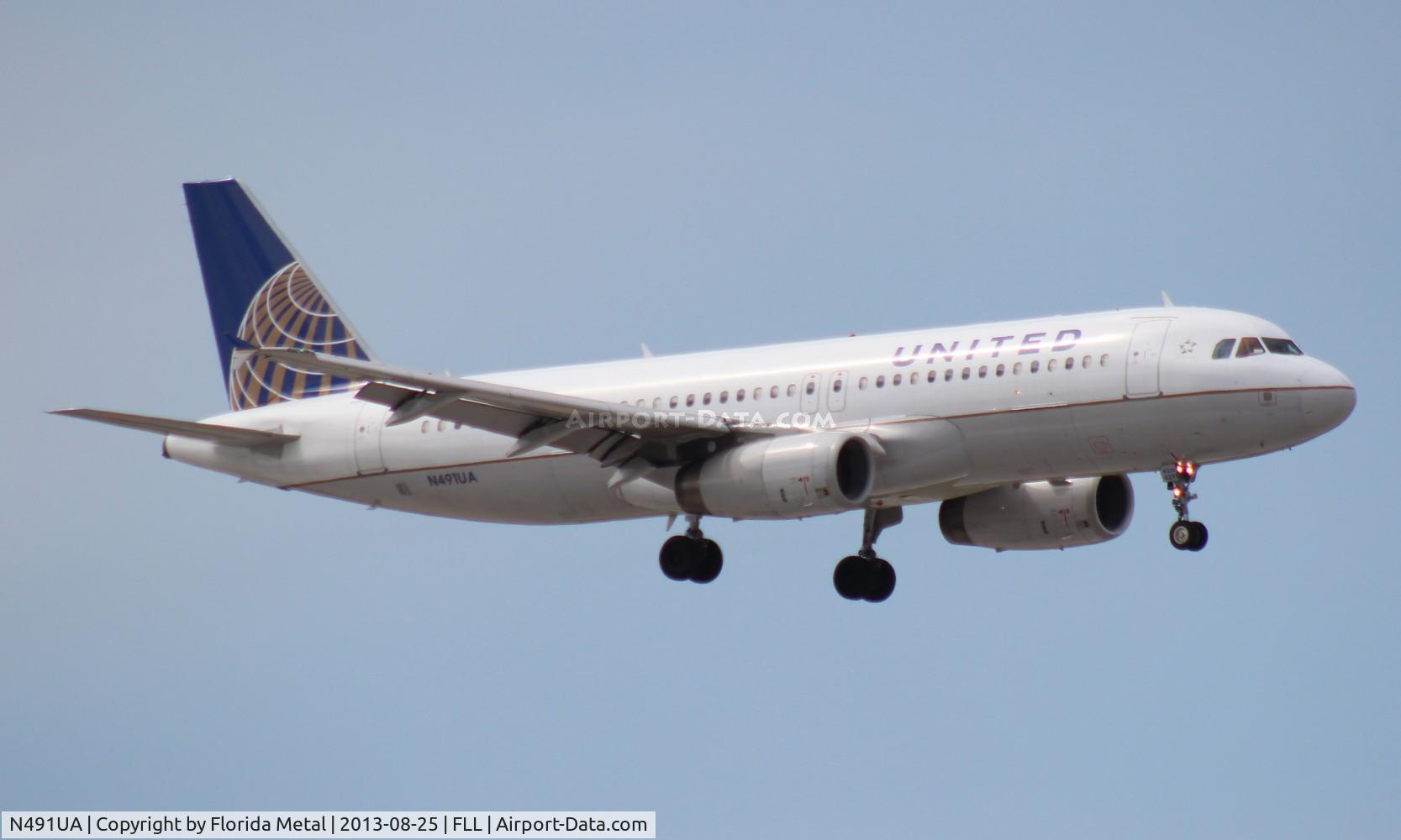 N491UA, 2002 Airbus A320-232 C/N 1741, United A320