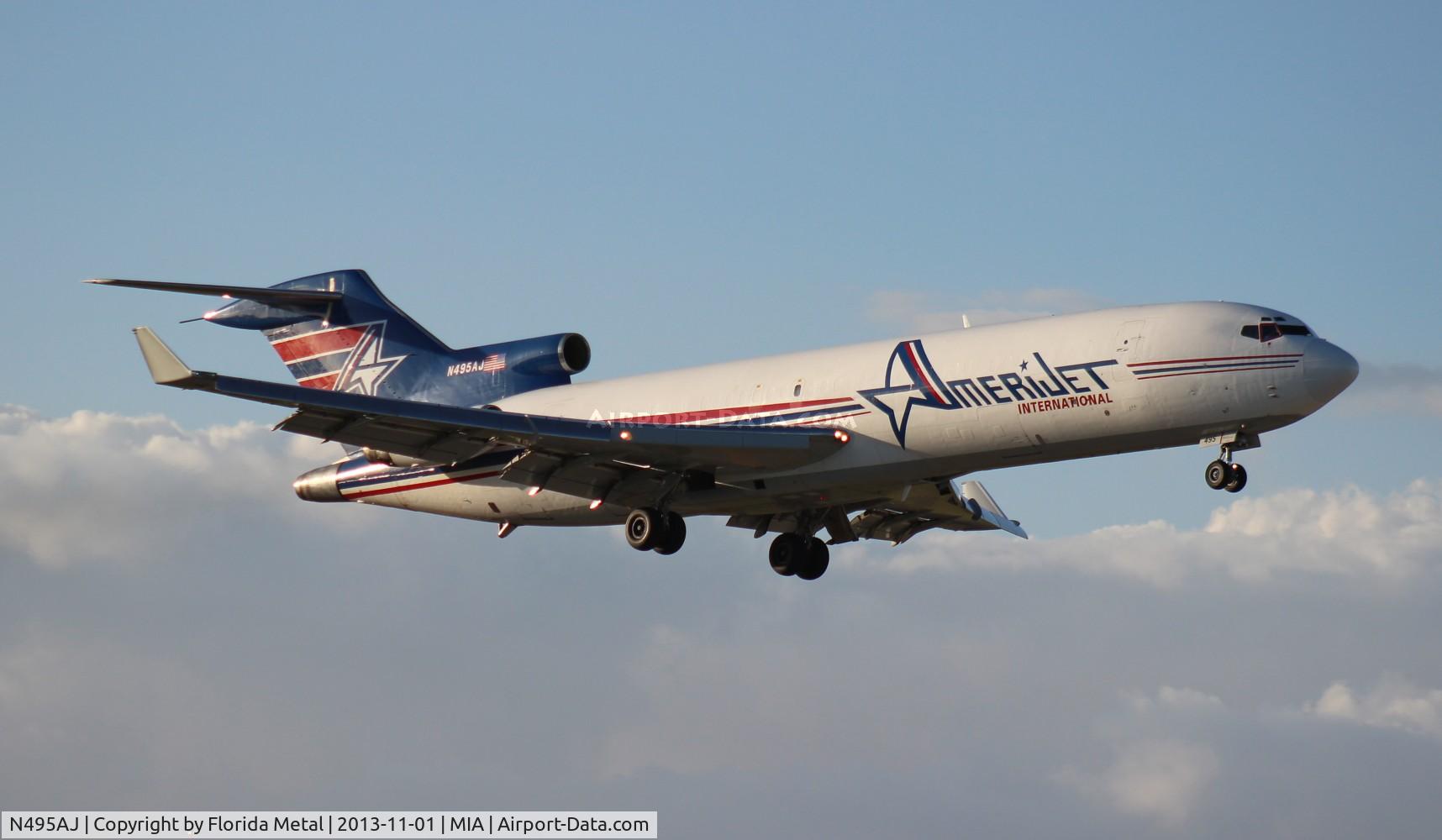 N495AJ, 1975 Boeing 727-233F C/N 20937, Amerijet 727-200
