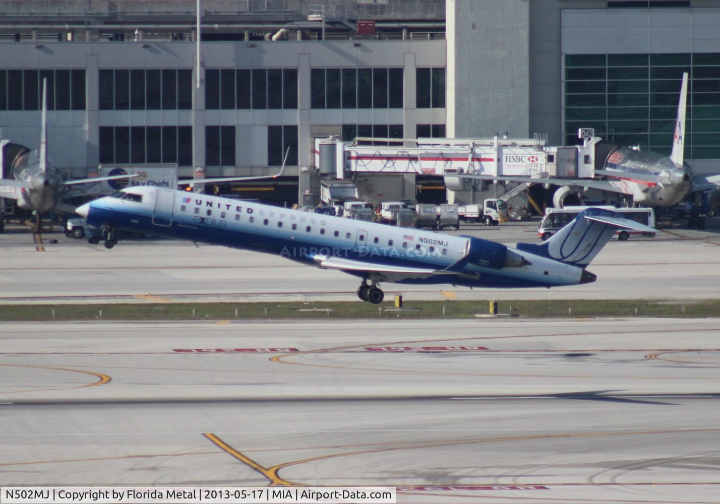 N502MJ, 2002 Bombardier CRJ-700 (CL-600-2C10) Regional Jet C/N 10050, United Express CRJ-700