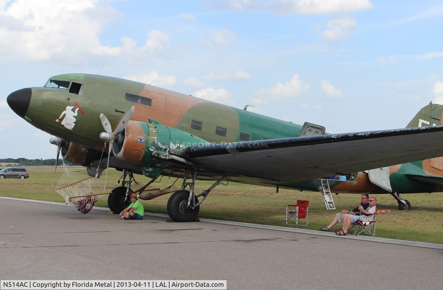 N514AC, Douglas DC3C 1830-94 C/N 26093, AC-47 at Sun N Fun 2013