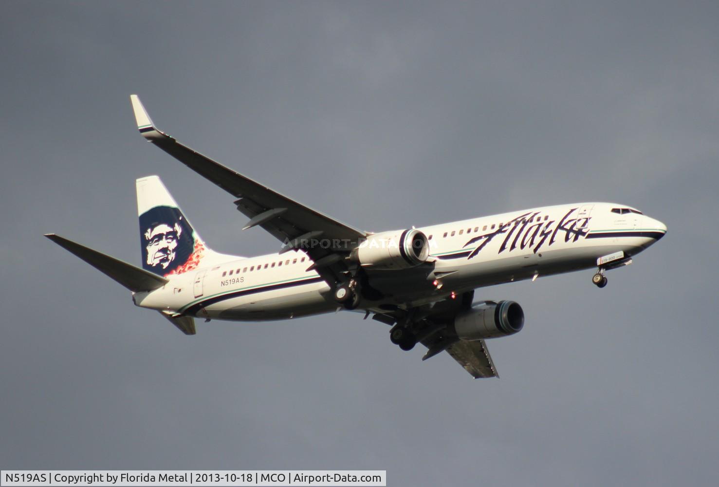 N519AS, 2009 Boeing 737-890 C/N 36482, Alaska Air 737-800