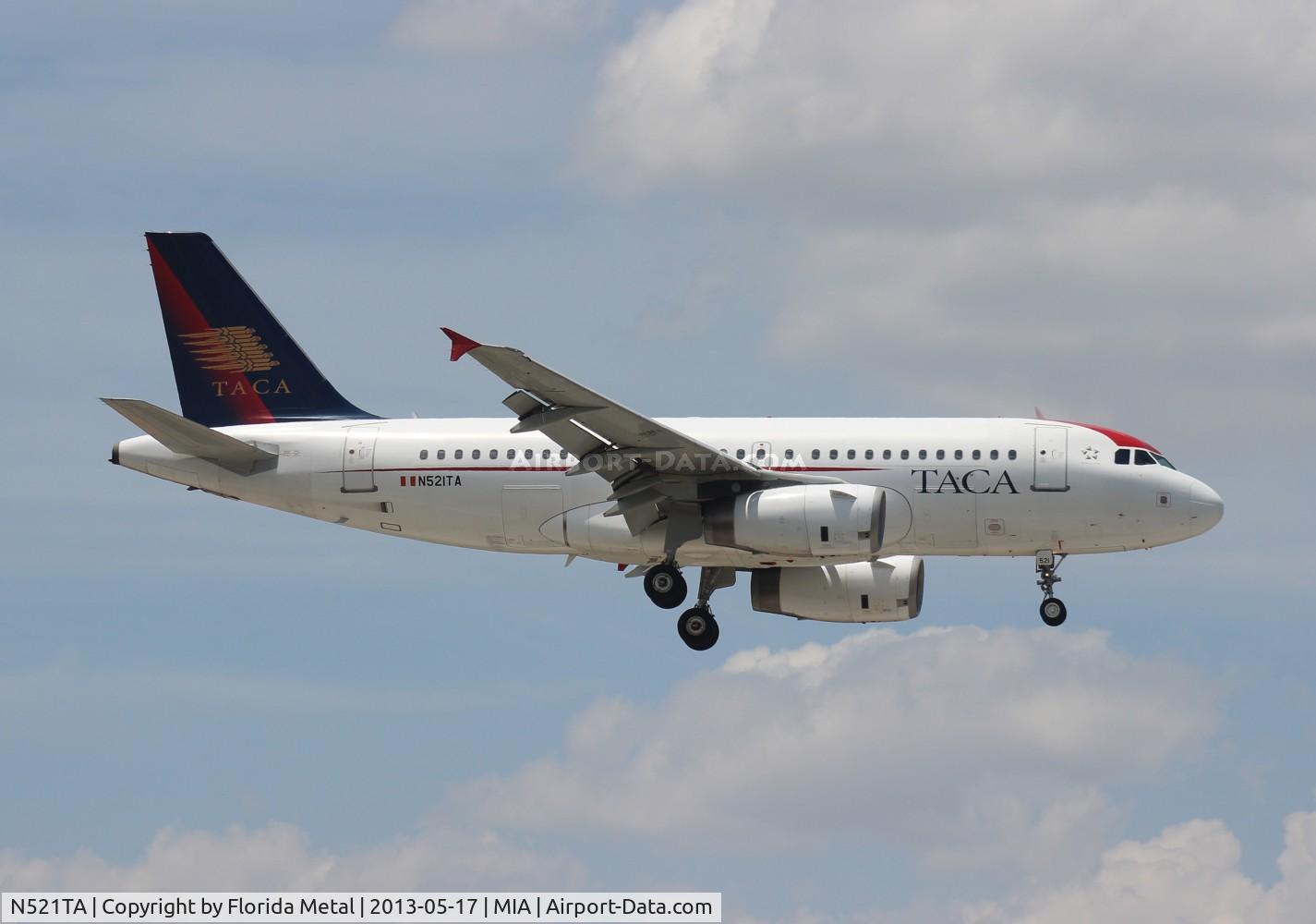 N521TA, 2007 Airbus A319-132 C/N 3276, Taca A319