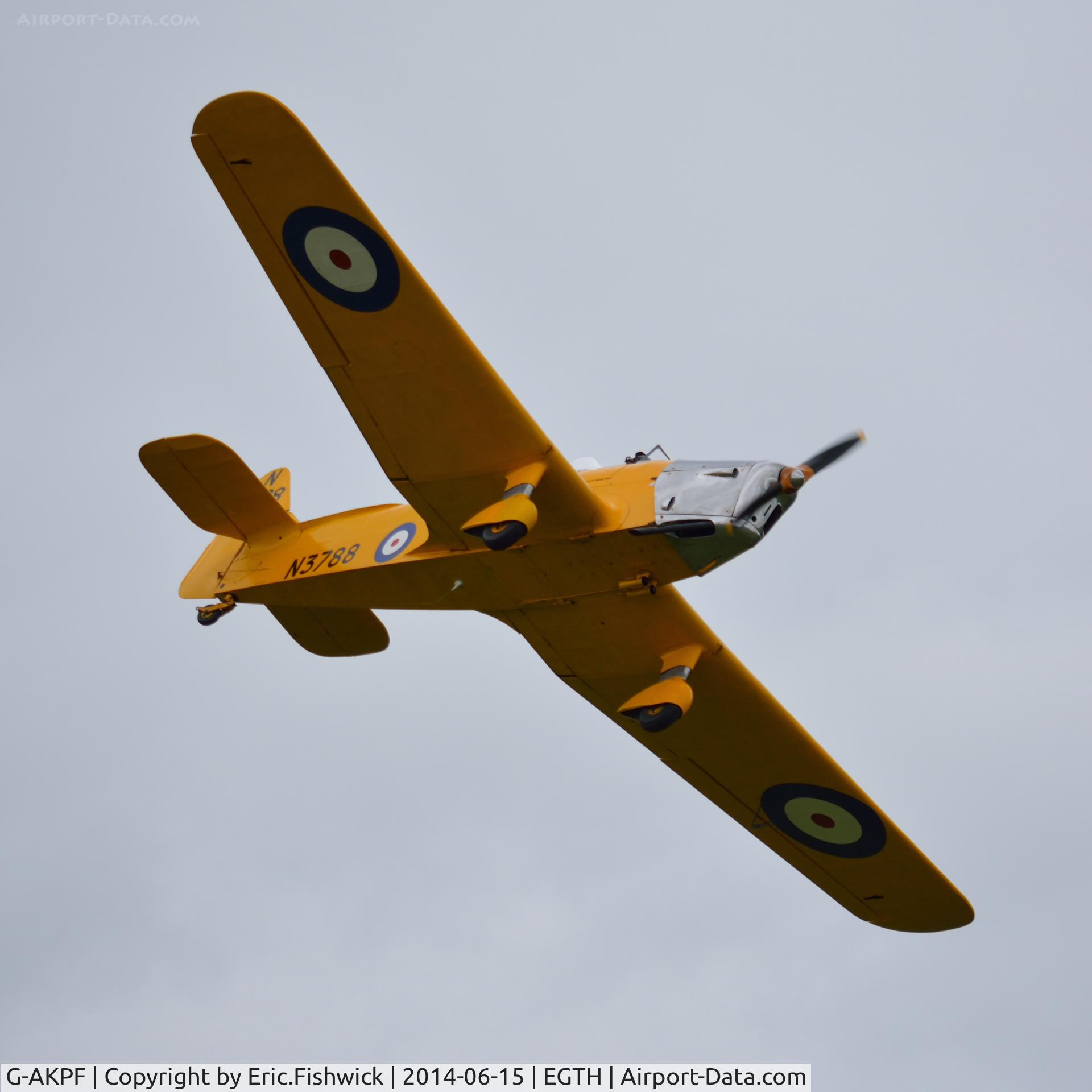 G-AKPF, 1941 Miles M14A Hawk Trainer 3 C/N 2228, 44. G-AKPF at The Shuttleworth Collection Airshow - featuring LAA 'party in the park.'