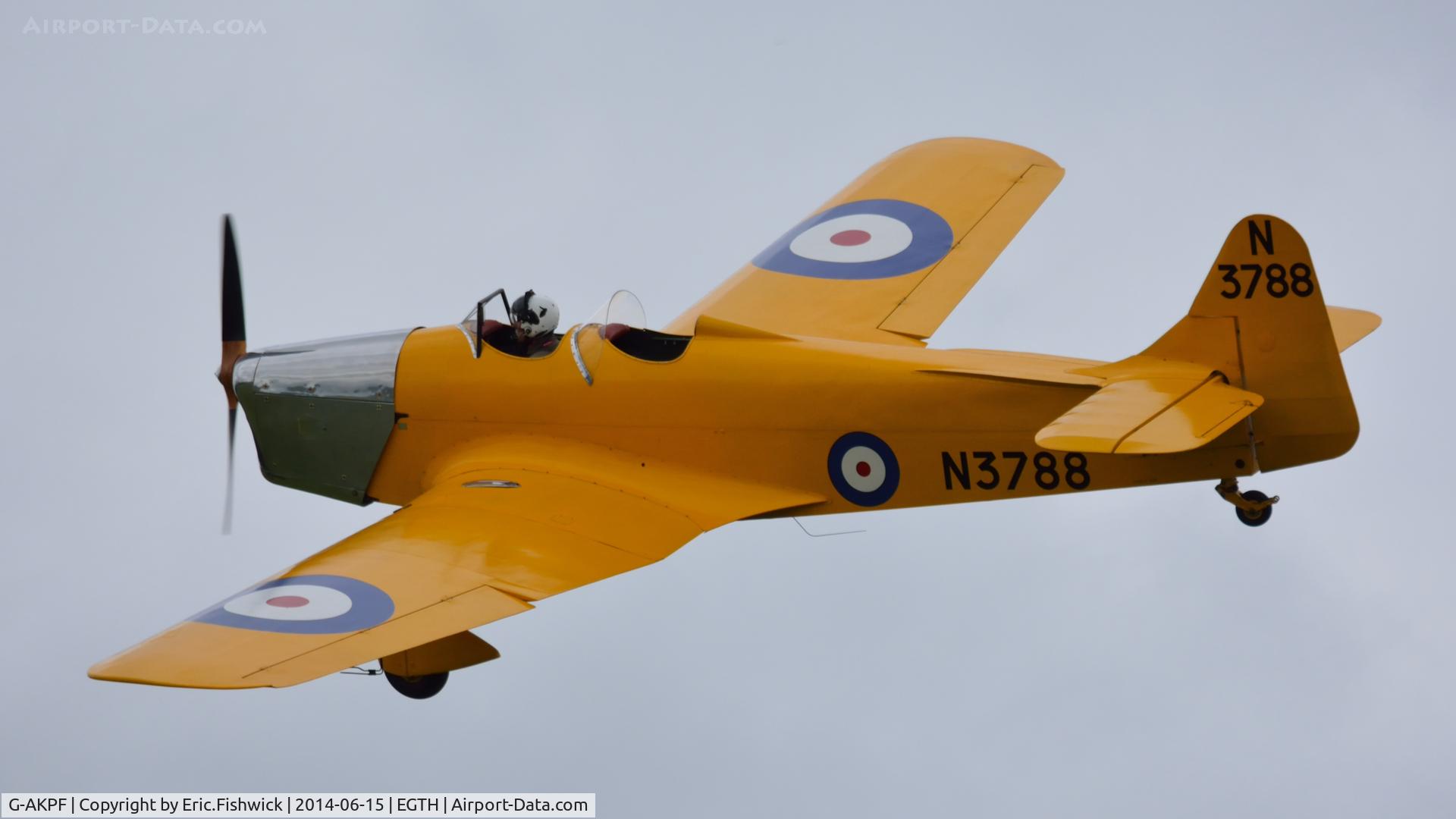 G-AKPF, 1941 Miles M14A Hawk Trainer 3 C/N 2228, 41. G-AKPF at The Shuttleworth Collection Airshow - featuring LAA 'party in the park.'