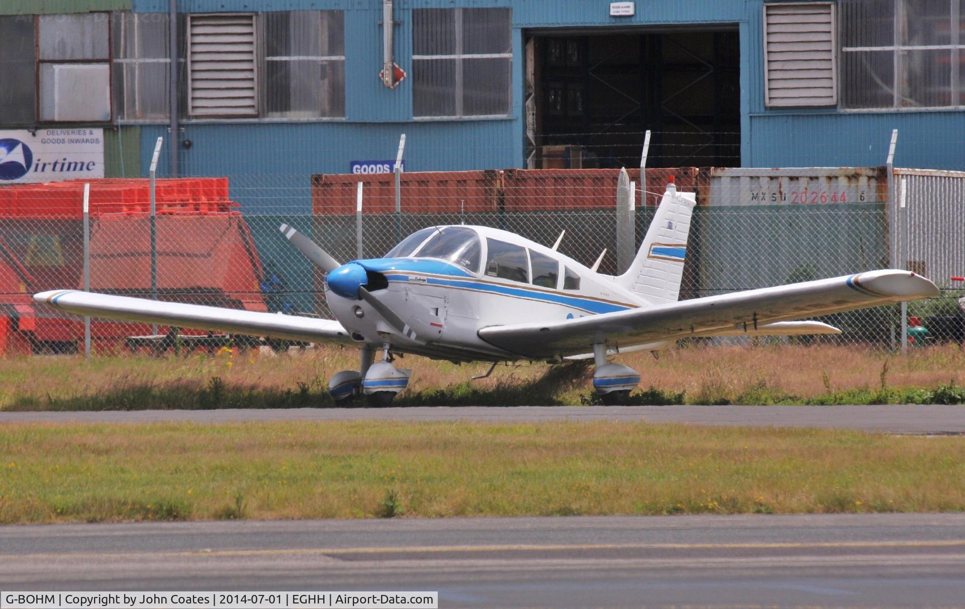 G-BOHM, 1973 Piper PA-28-180 Cherokee C/N 28-7305287, At BHL