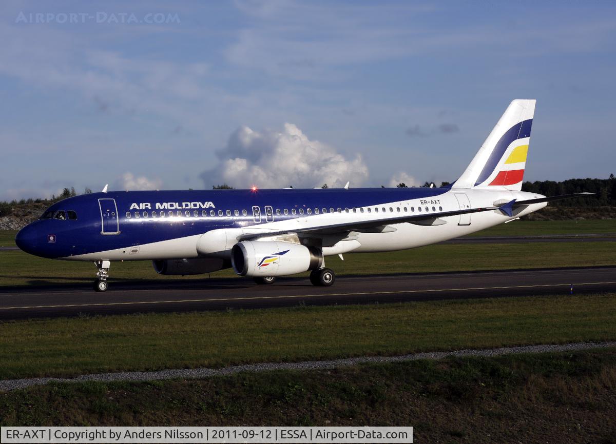 ER-AXT, 1991 Airbus A320-232 C/N 0249, Taxiing after landing.