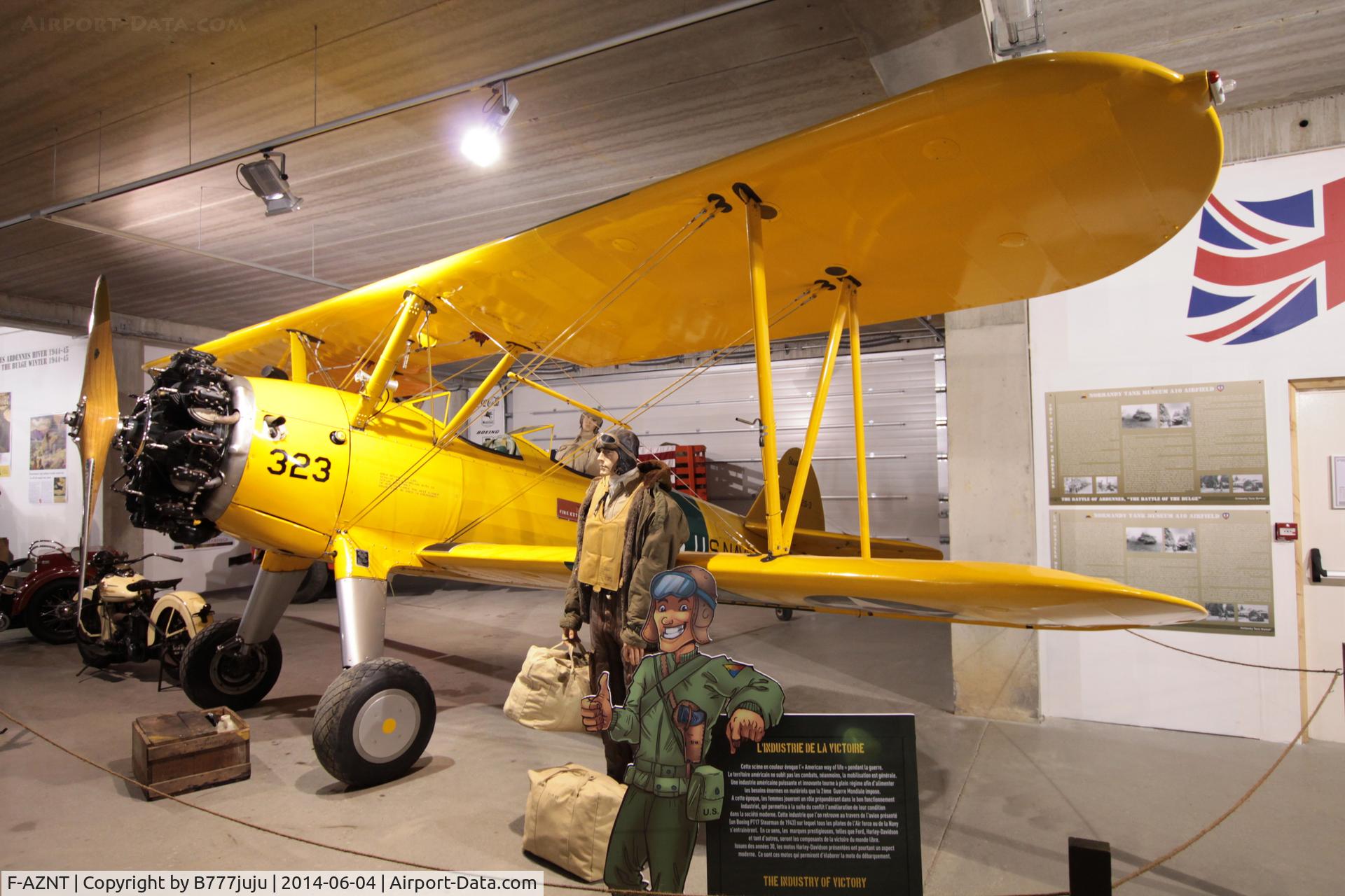 F-AZNT, 1943 Boeing A75N1 (PT-17) C/N 75-4572, at Tank Museum A10 Airfield