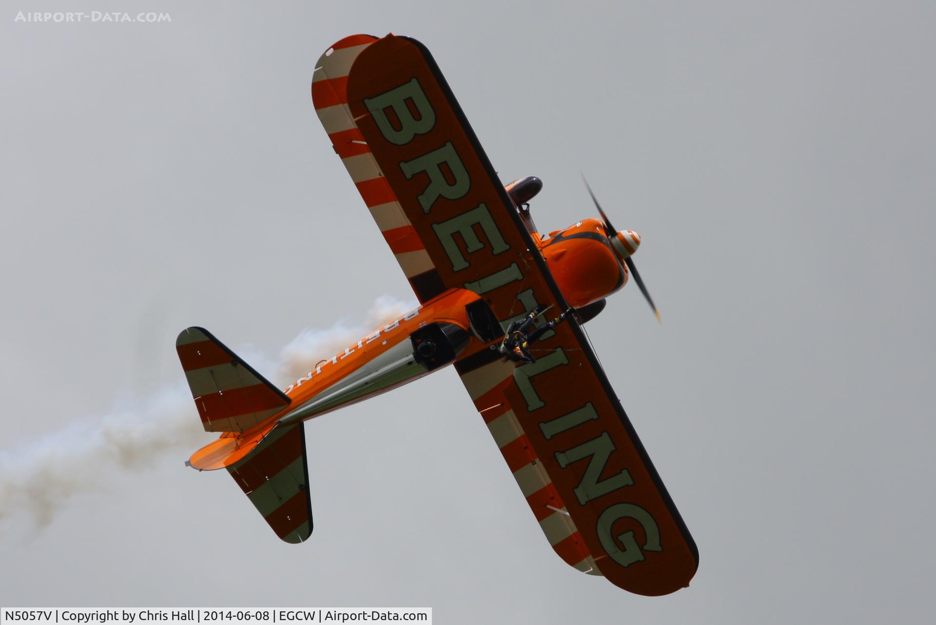 N5057V, 1942 Boeing A75N1(PT17) C/N 75-5598, at the Bob Jones Memorial Airshow, Welshpool