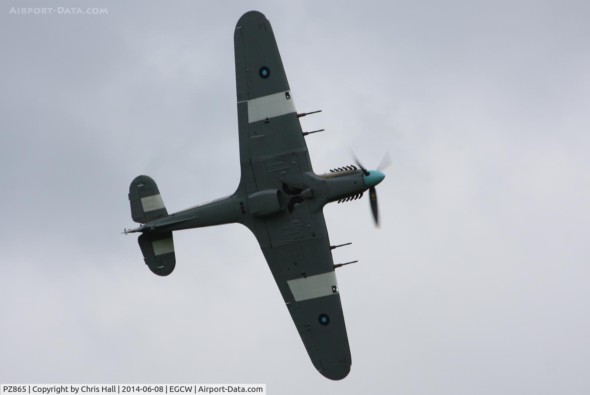 PZ865, 1944 Hawker Hurricane IIC C/N PZ865, at the Bob Jones Memorial Airshow, Welshpool