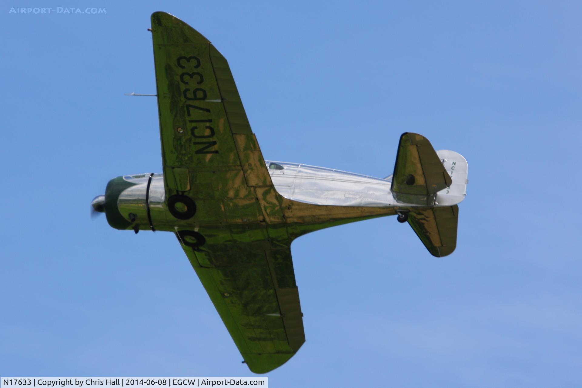 N17633, 1939 Spartan 7W Executive C/N 21, at the Bob Jones Memorial Airshow, Welshpool