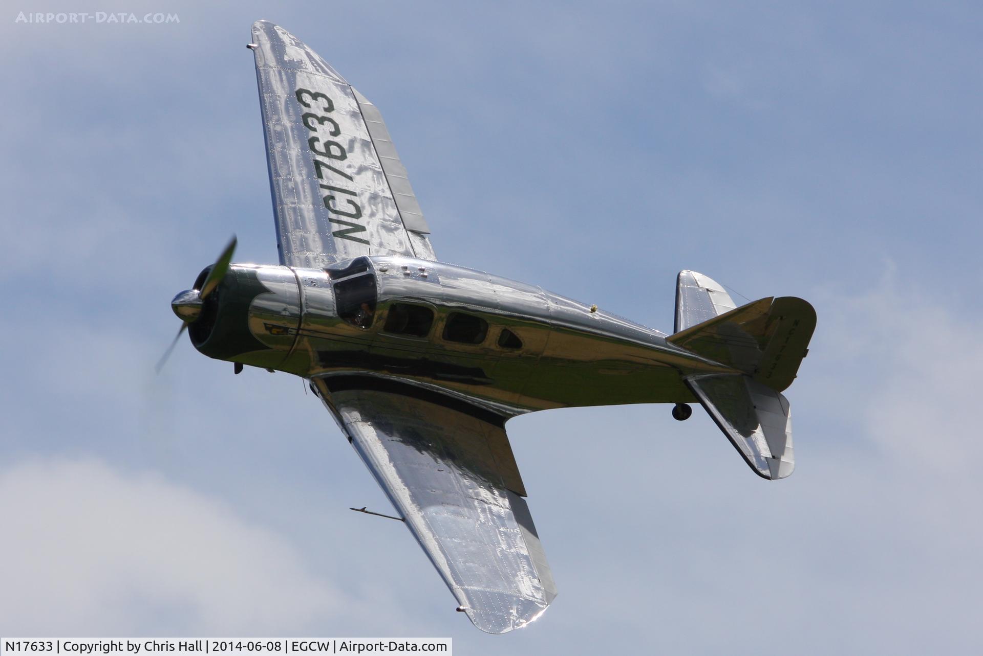 N17633, 1939 Spartan 7W Executive C/N 21, at the Bob Jones Memorial Airshow, Welshpool