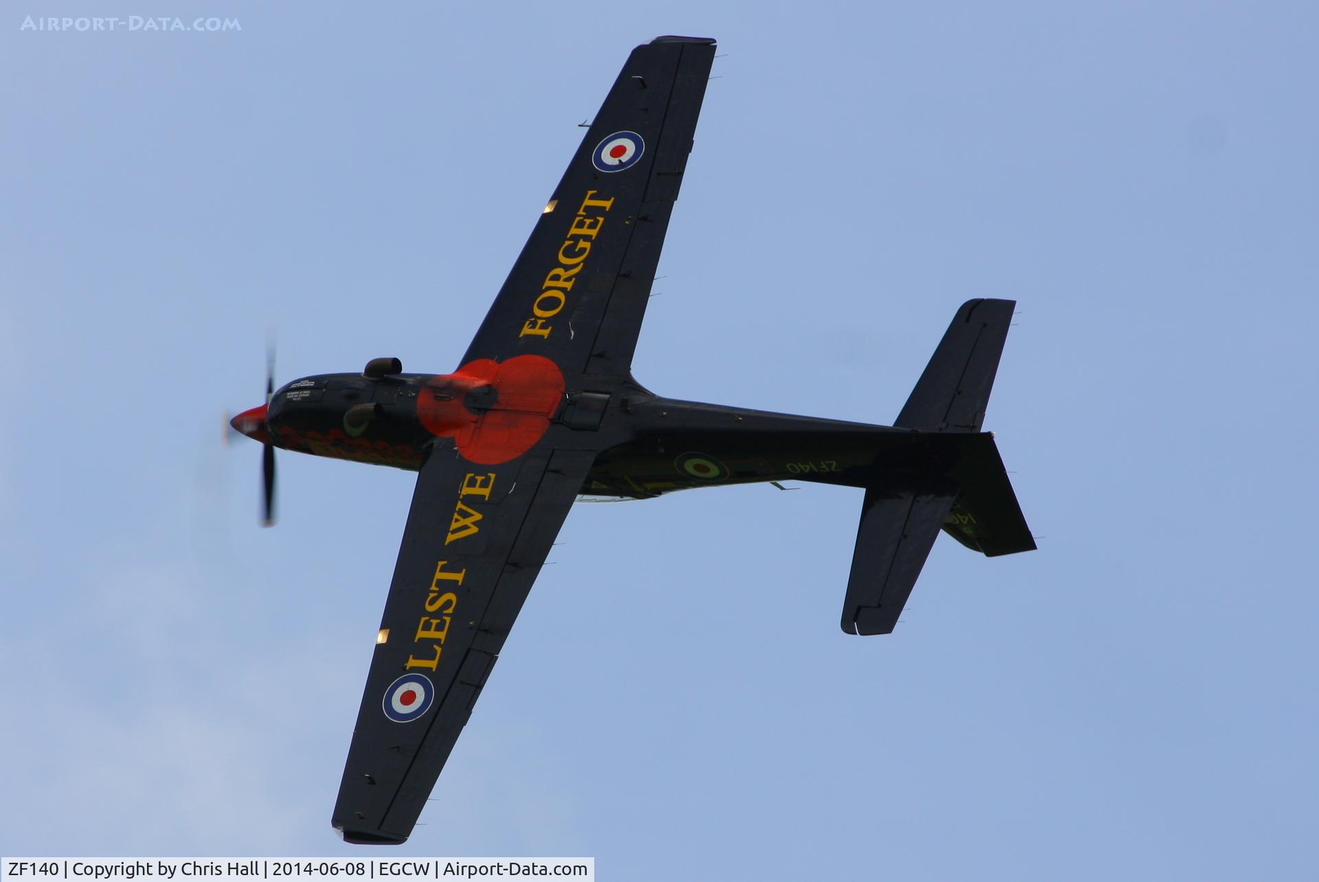 ZF140, 1988 Short S-312 Tucano T1 C/N S006/T6, at the Bob Jones Memorial Airshow, Welshpool