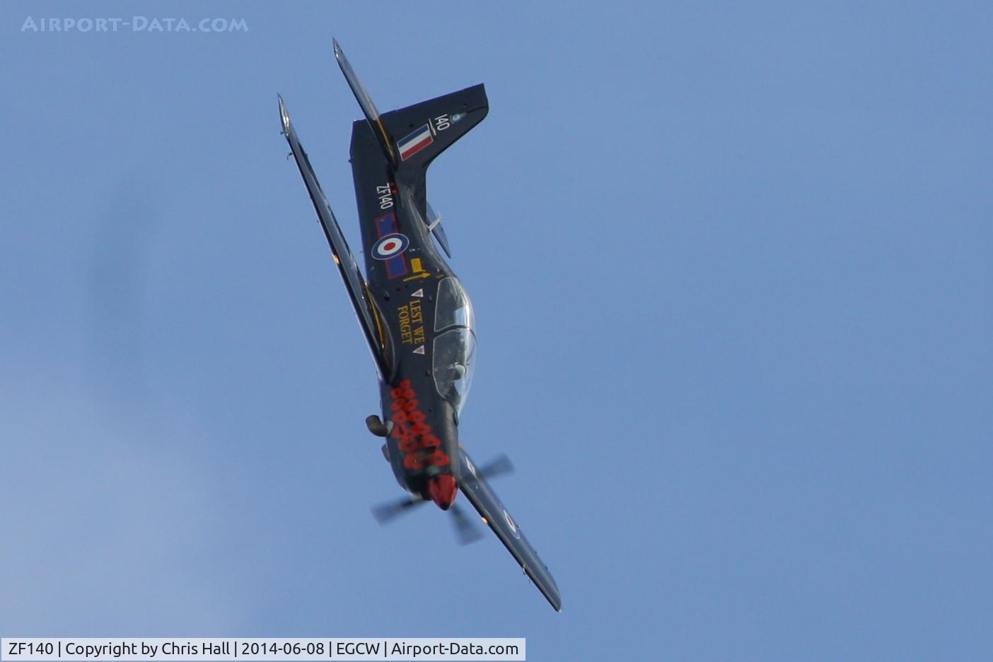 ZF140, 1988 Short S-312 Tucano T1 C/N S006/T6, at the Bob Jones Memorial Airshow, Welshpool