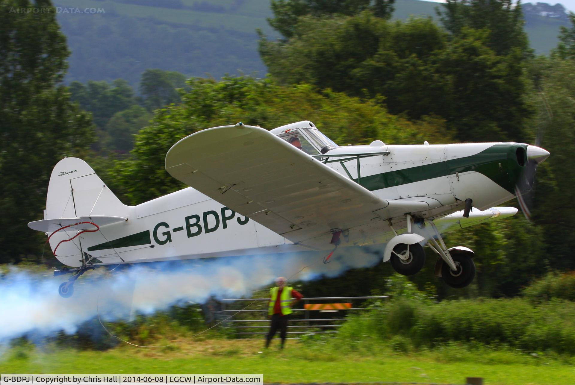 G-BDPJ, 1965 Piper PA-25-235 Pawnee C/N 25-3665, at the Bob Jones Memorial Airshow, Welshpool