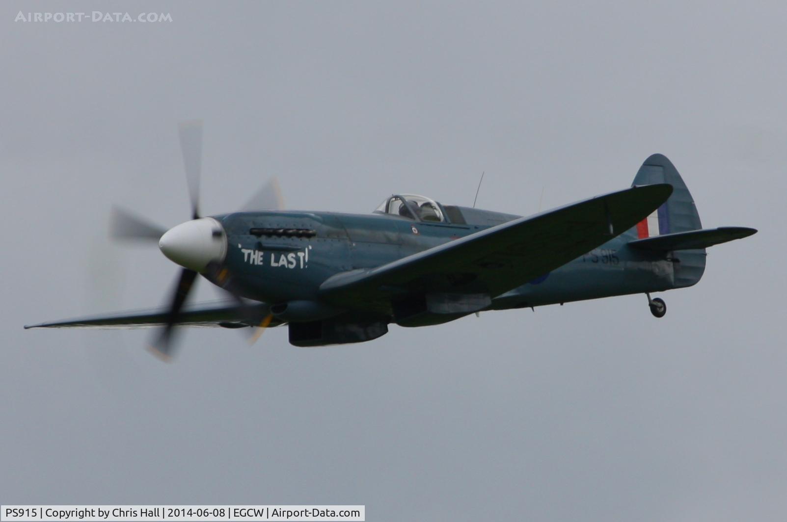 PS915, 1945 Supermarine 389 Spitfire PR.XIX C/N 6S/585121, at the Bob Jones Memorial Airshow, Welshpool