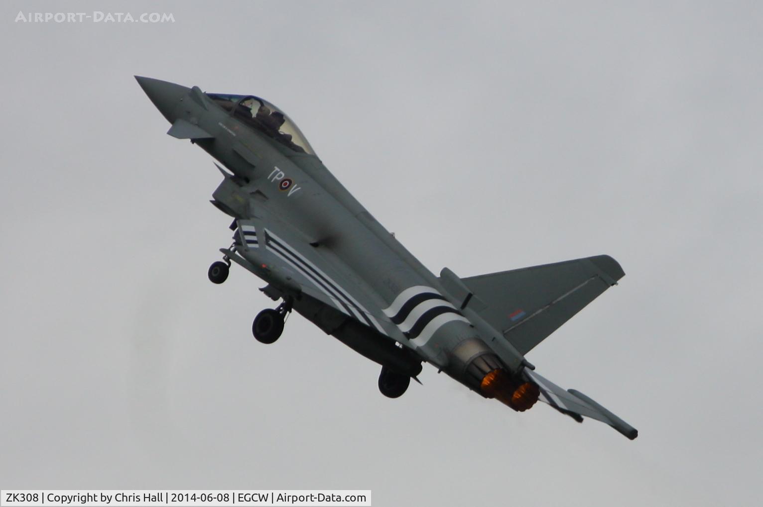 ZK308, 2009 Eurofighter EF-2000 Typhoon FGR4 C/N BS059, at the Bob Jones Memorial Airshow, Welshpool