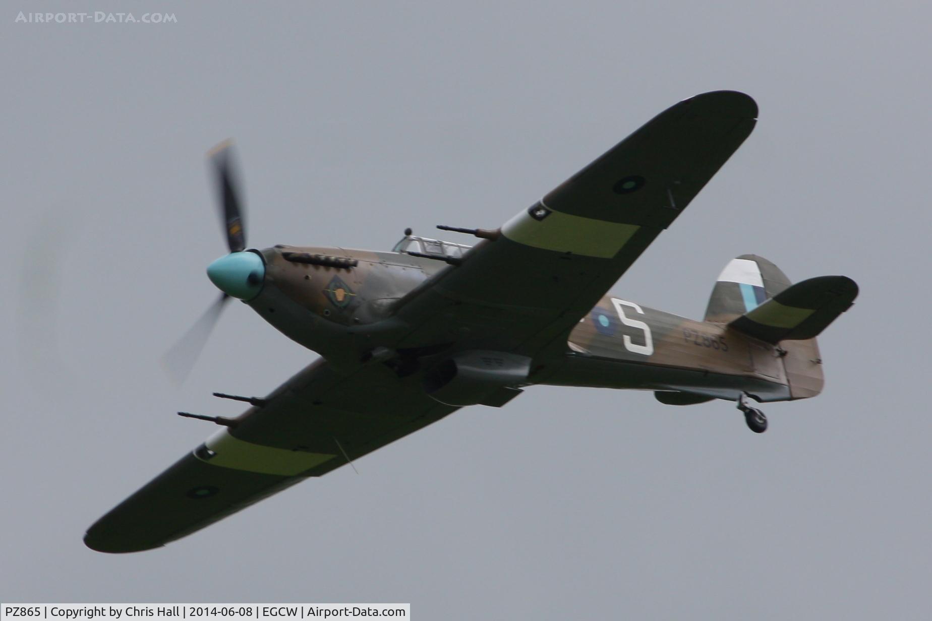 PZ865, 1944 Hawker Hurricane IIC C/N PZ865, at the Bob Jones Memorial Airshow, Welshpool