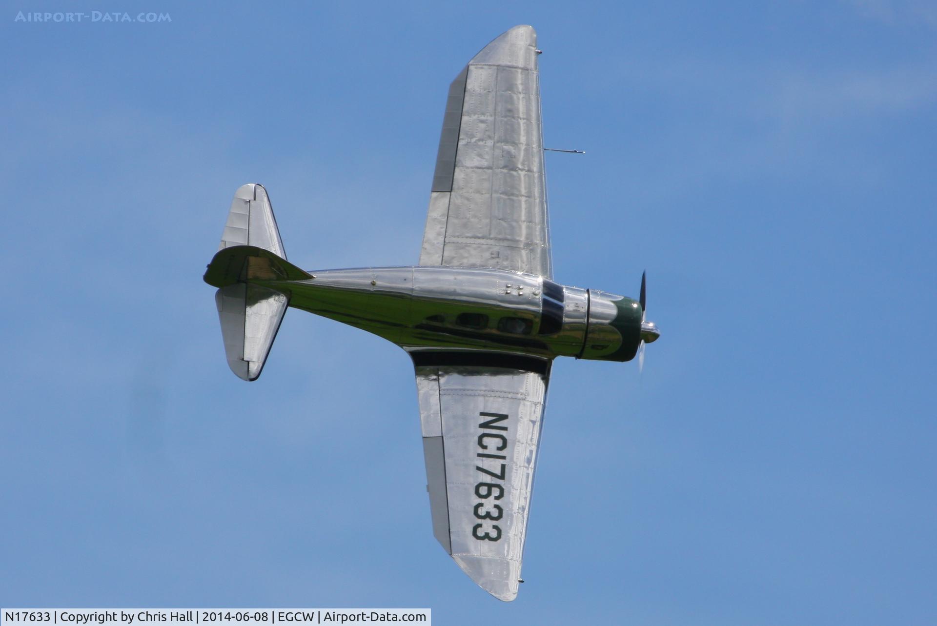 N17633, 1939 Spartan 7W Executive C/N 21, at the Bob Jones Memorial Airshow, Welshpool