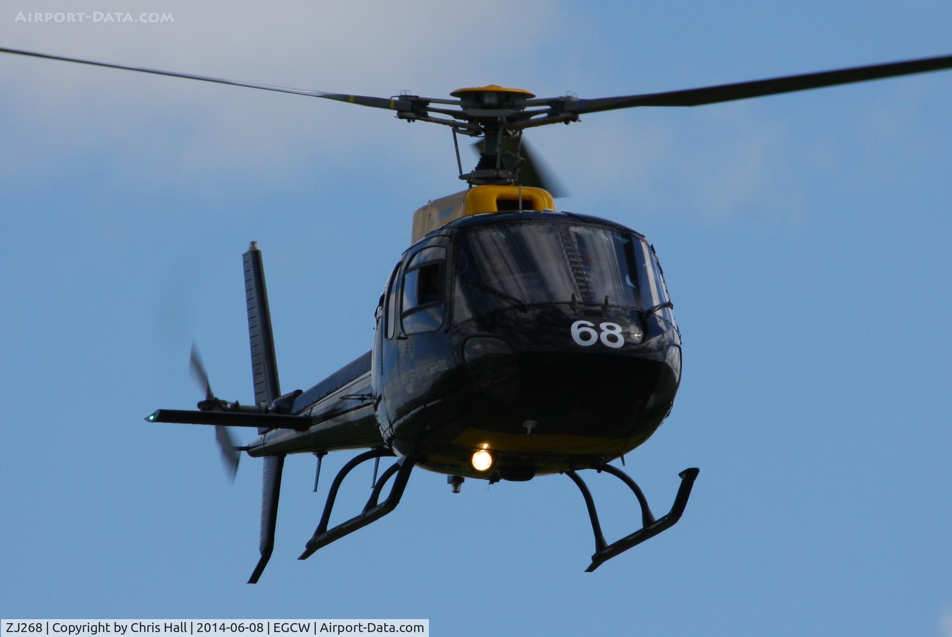 ZJ268, 1997 Eurocopter AS-350BB Squirrel HT1 Ecureuil C/N 2997, at the Bob Jones Memorial Airshow, Welshpool