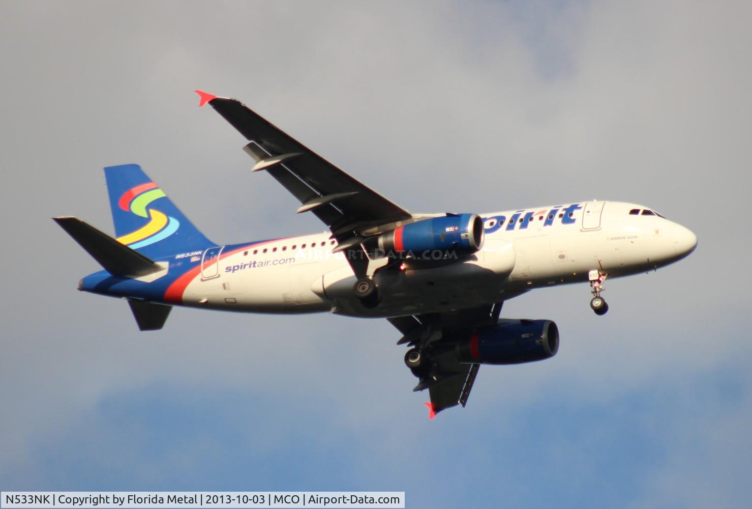 N533NK, 2008 Airbus A319-132 C/N 3393, Spirit A319
