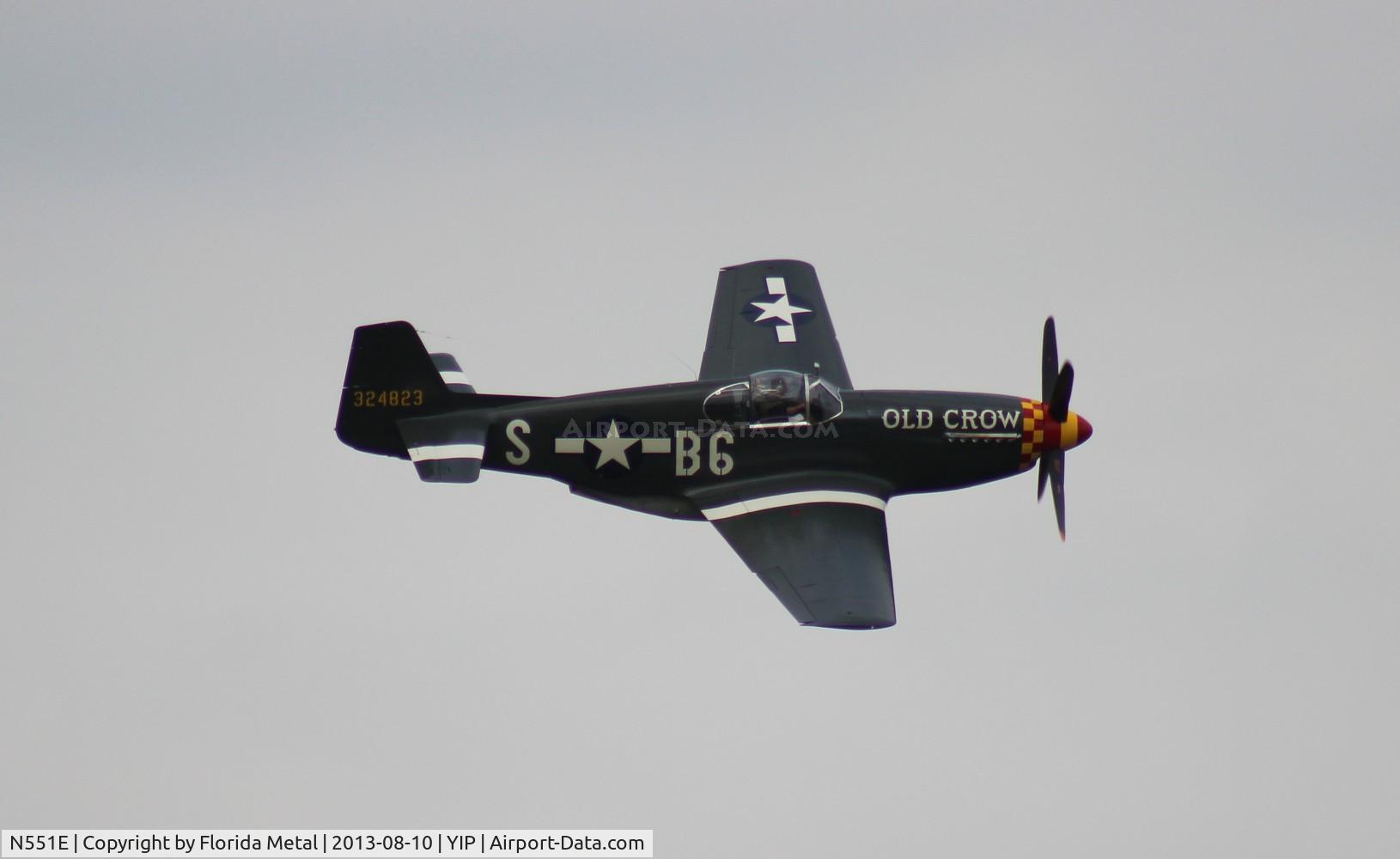 N551E, 1943 North American P-51B-1NA Mustang C/N 102-24700, P-51B Old Crow