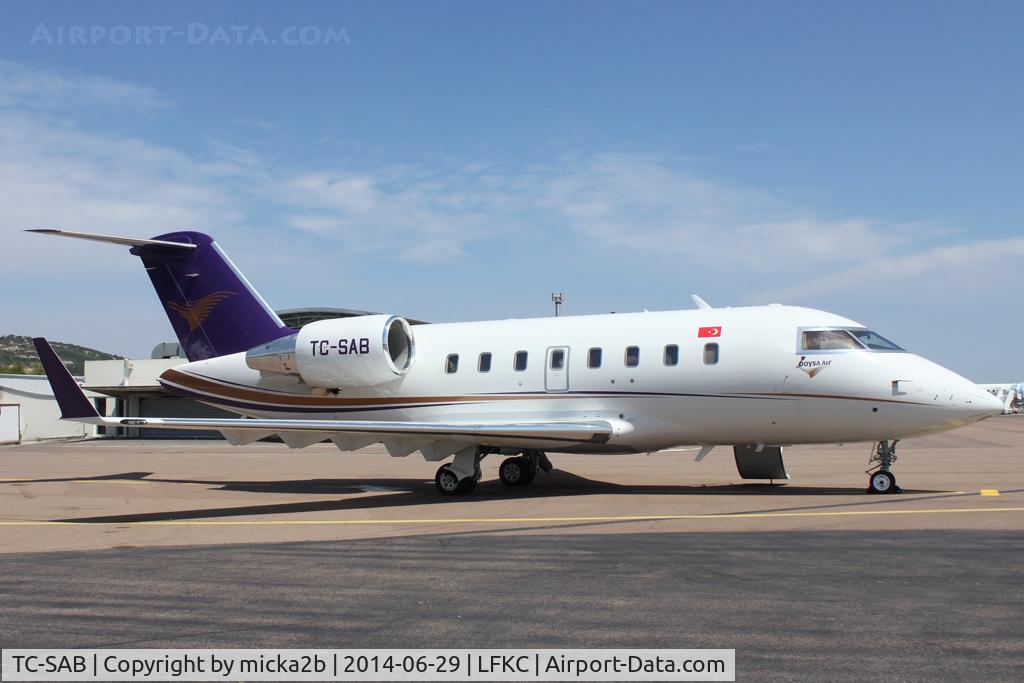 TC-SAB, 2007 Bombardier Challenger 605 (CL-600-2B16) C/N 5730, Parked