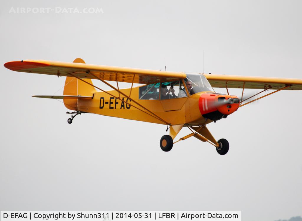 D-EFAG, 1952 Piper L-18C Super Cub C/N 18-1543, Participant of the Muret AirExpo Airshow 2014