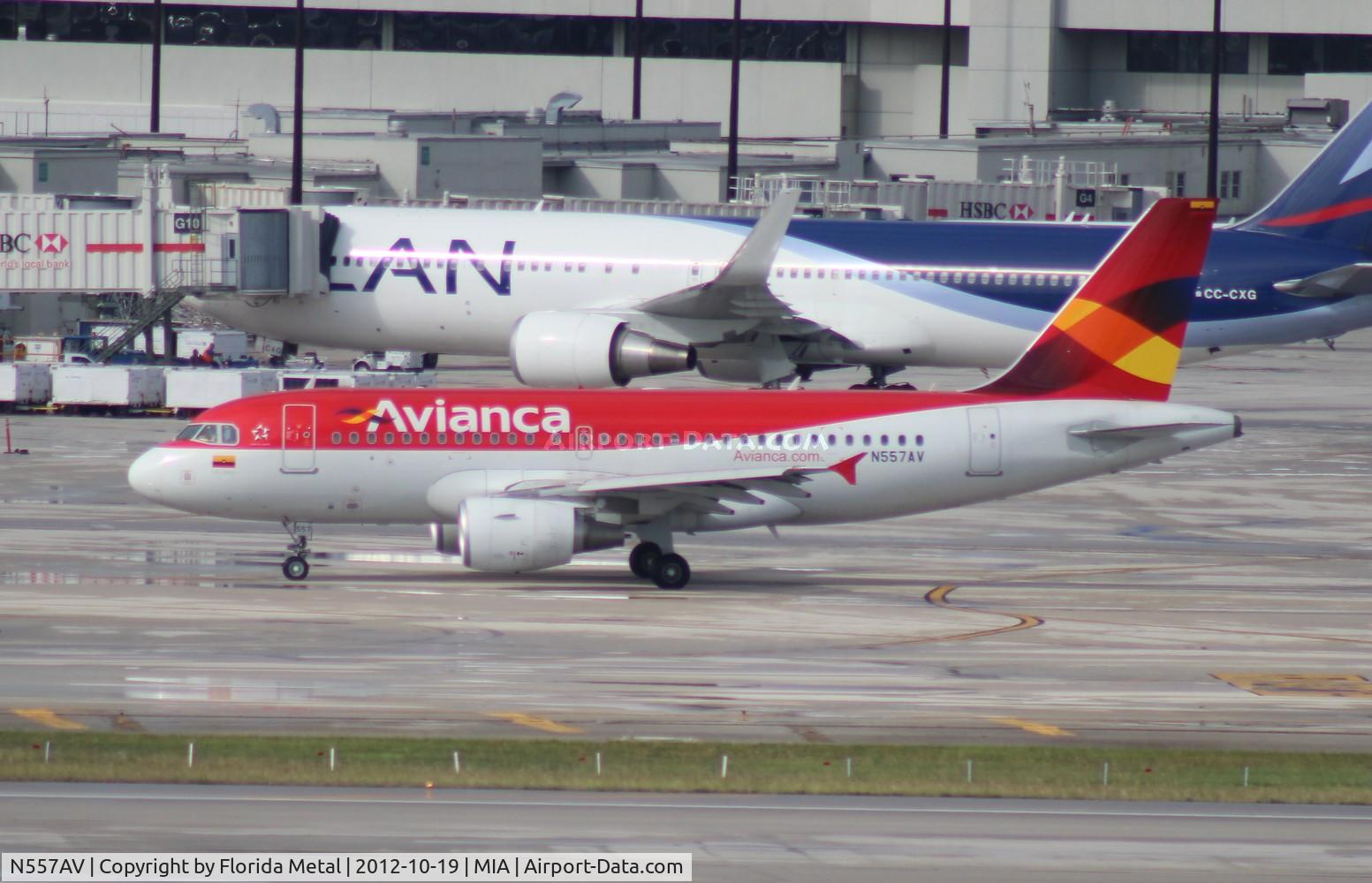 N557AV, 2012 Airbus A319-115 C/N 5057, Avianca A319