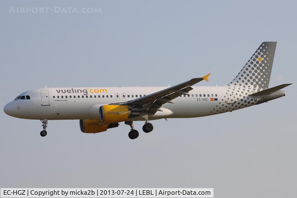 EC-HGZ, 2000 Airbus A320-214 C/N 1208, Landing