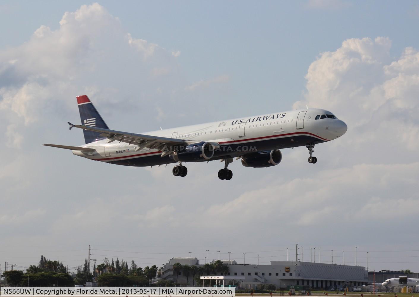N566UW, 2012 Airbus A321-231 C/N 5422, US Airways A321
