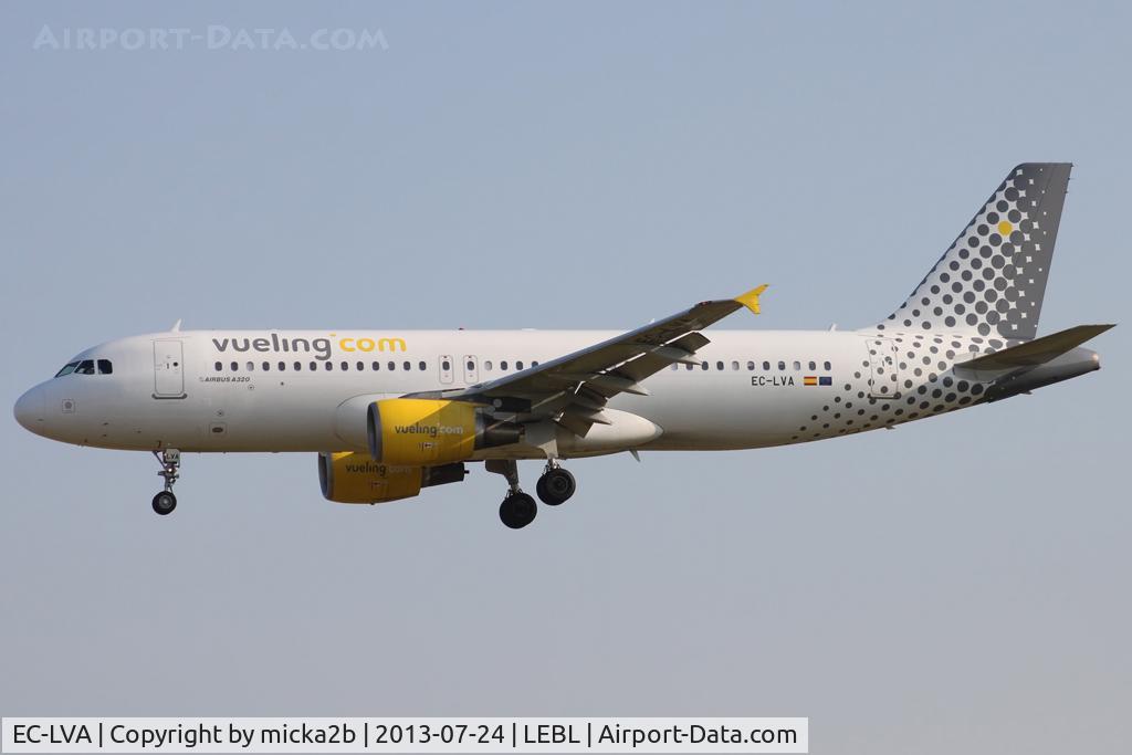 EC-LVA, 2000 Airbus A320-214 C/N 1171, Landing