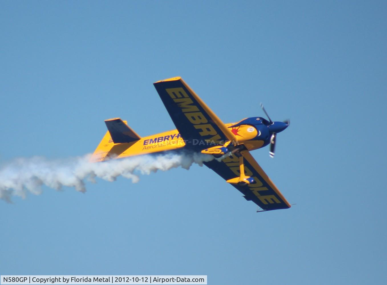N580GP, 1992 Mudry CAP-231EX C/N 03, Matt Chapman over the Embry Riddle Homecoming Air Show at Daytona Beach