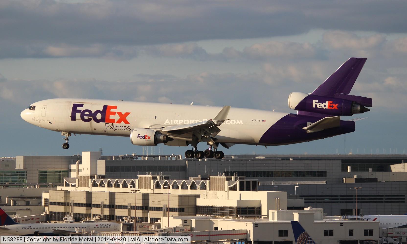 N582FE, 1991 McDonnell Douglas MD-11F C/N 48420, Fed Ex MD-11F