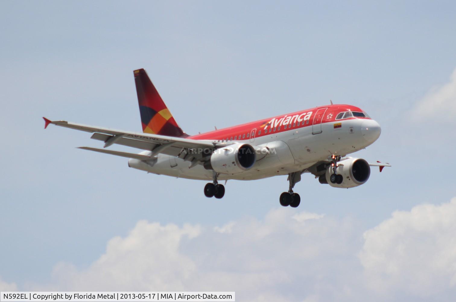 N592EL, 2004 Airbus A318-111 C/N 2358, Avianca A318