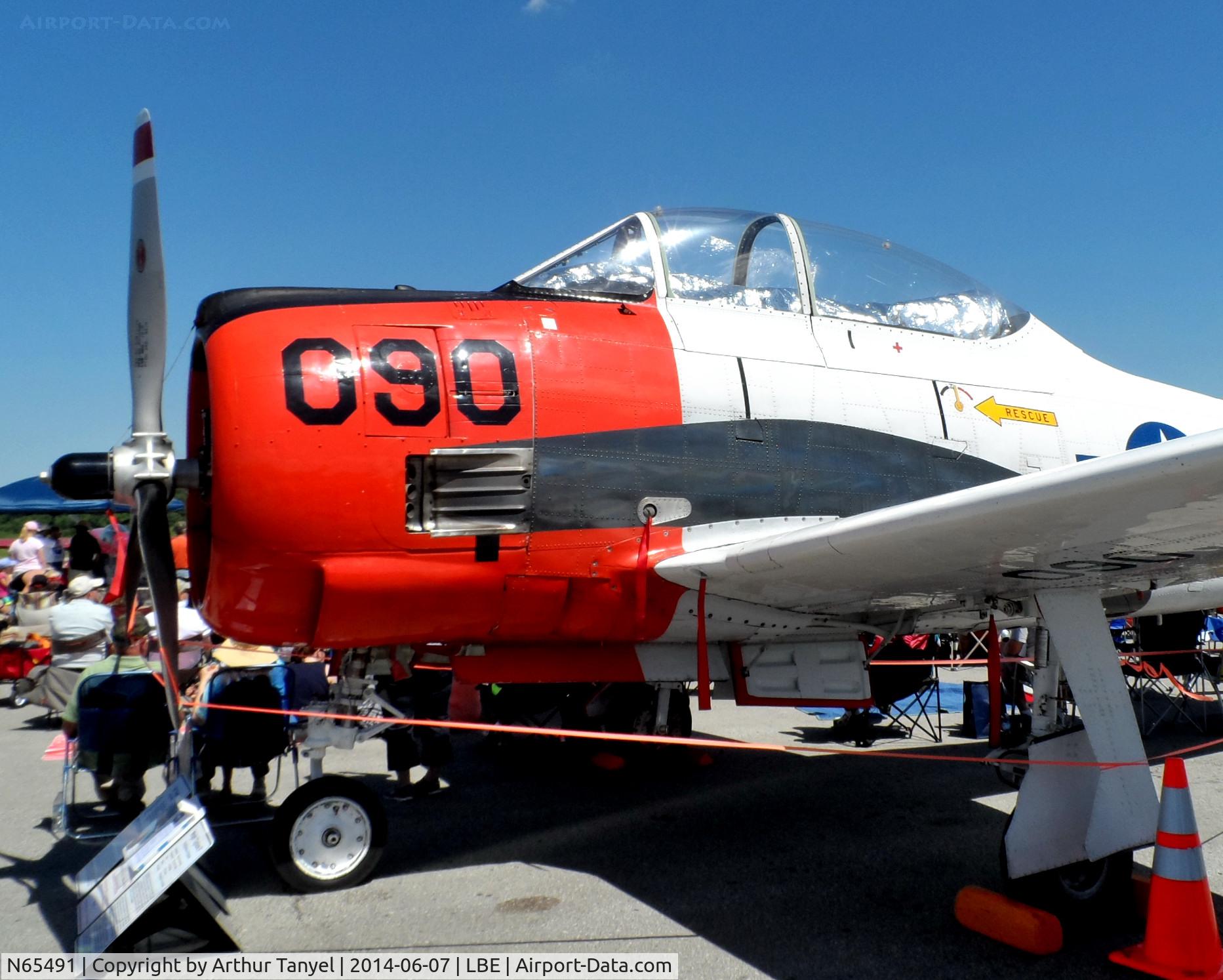 N65491, North American T-28B Trojan C/N 200-316 (138245), On display @ the 2014 Westmoreland County Airshow