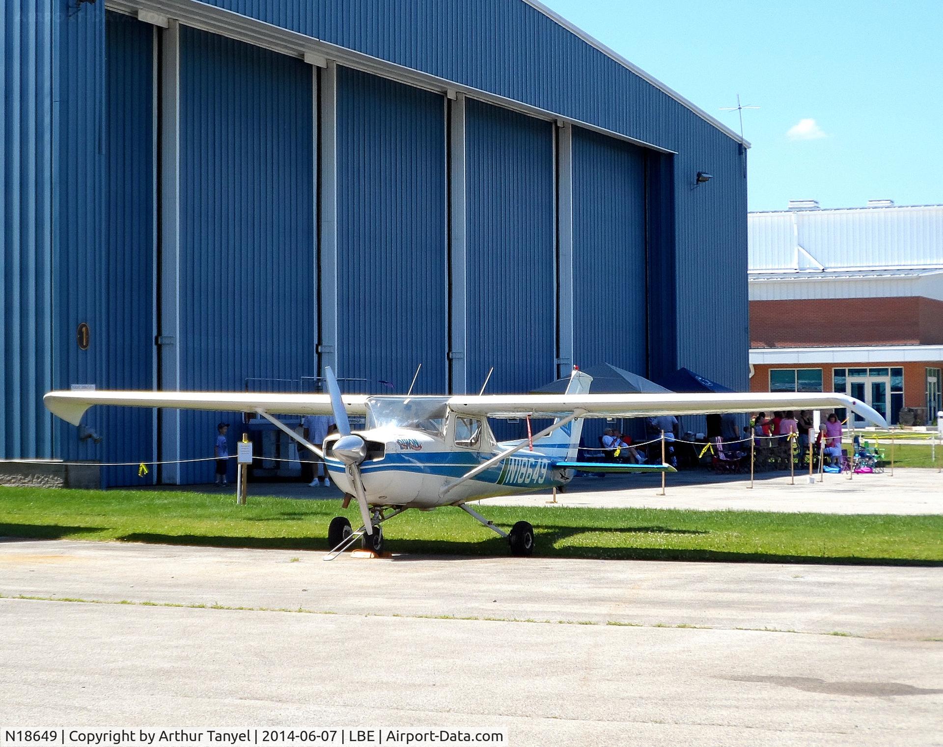 N18649, 1972 Cessna 150L C/N 15074015, On display @ the 2014 Westmoreland County Airshow