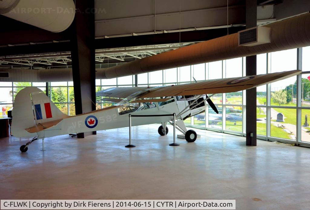 C-FLWK, 1948 Auster AOP.6 C/N 2598, On display inside the museum.