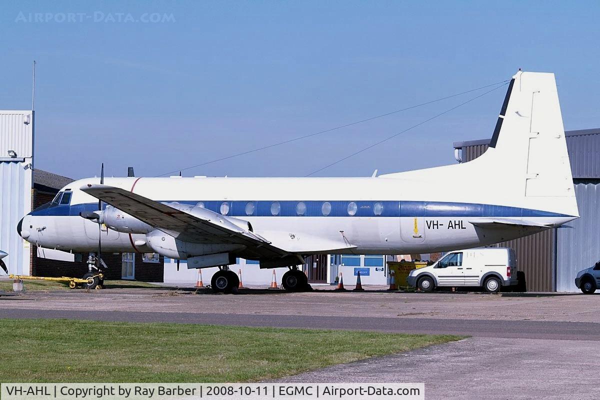 VH-AHL, 1969 Hawker Siddeley HS.748 Series 2 C/N 1606, Avro 748 Srs.2/228 [1606] Southend~G 11/10/2008