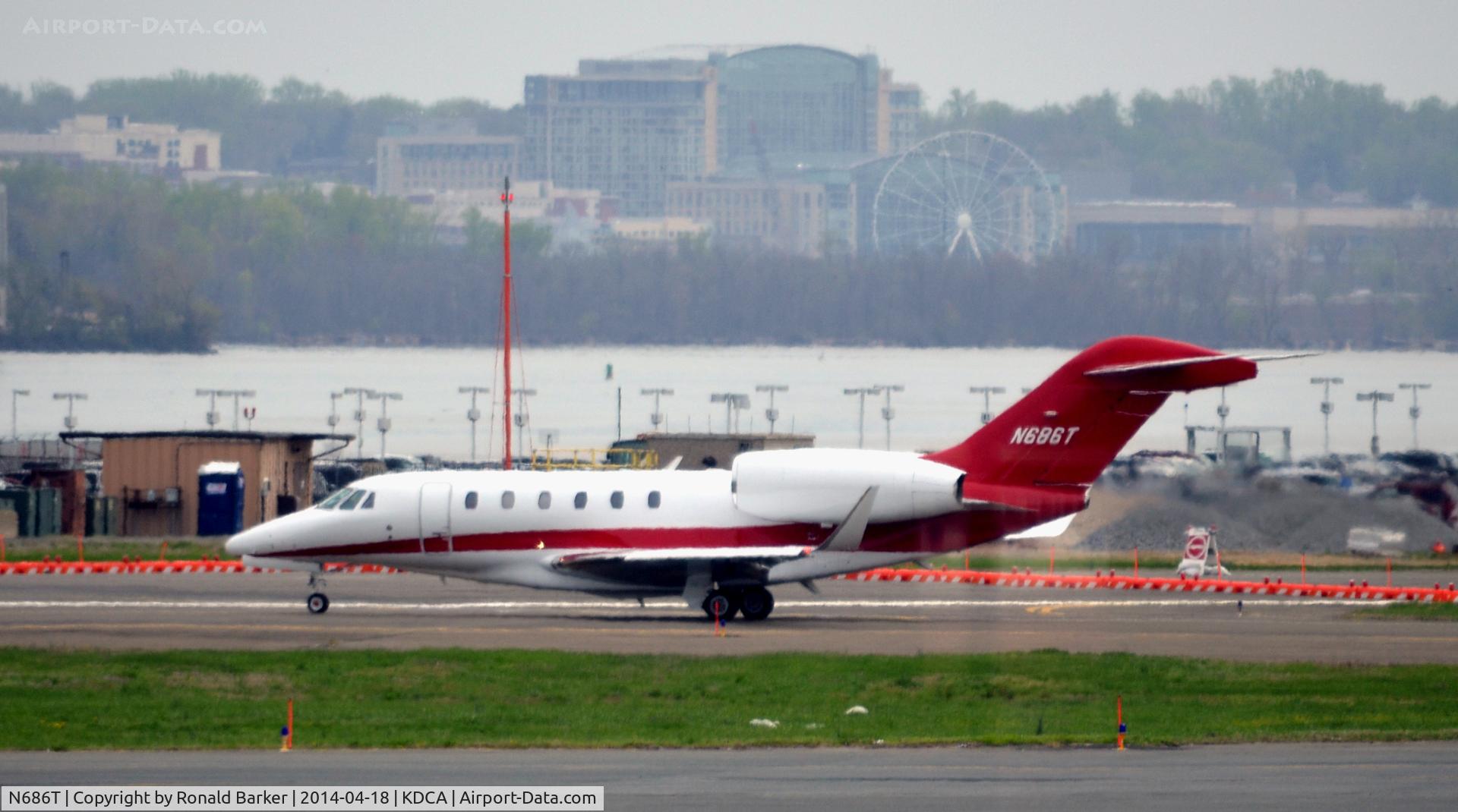N686T, 2003 Cessna 750 Citation X Citation X C/N 750-0211, Taxi National Airport