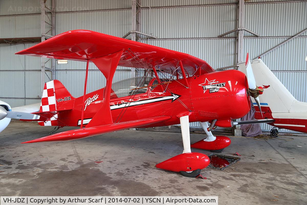 VH-JDZ, 2001 Pitts Model 12 C/N 42, This aircraft was photographed in the Airborne Aviation hangar at Camden Airfield NSW