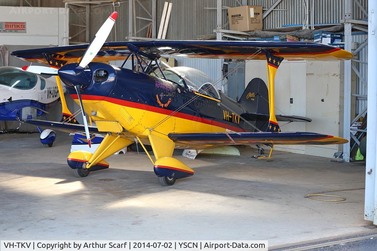 VH-TKV, 1996 Pitts S-2B Special C/N 5350, Camden Airfield - Curtis Aviation Hangar