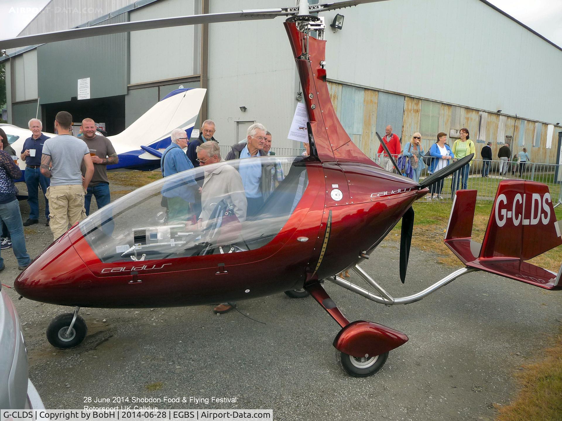 G-CLDS, 2008 Rotorsport UK Calidus C/N RSUK/CALS/001, G-CLDS On display at the Shobdon Food and Flying Festival, 28th June 2014.