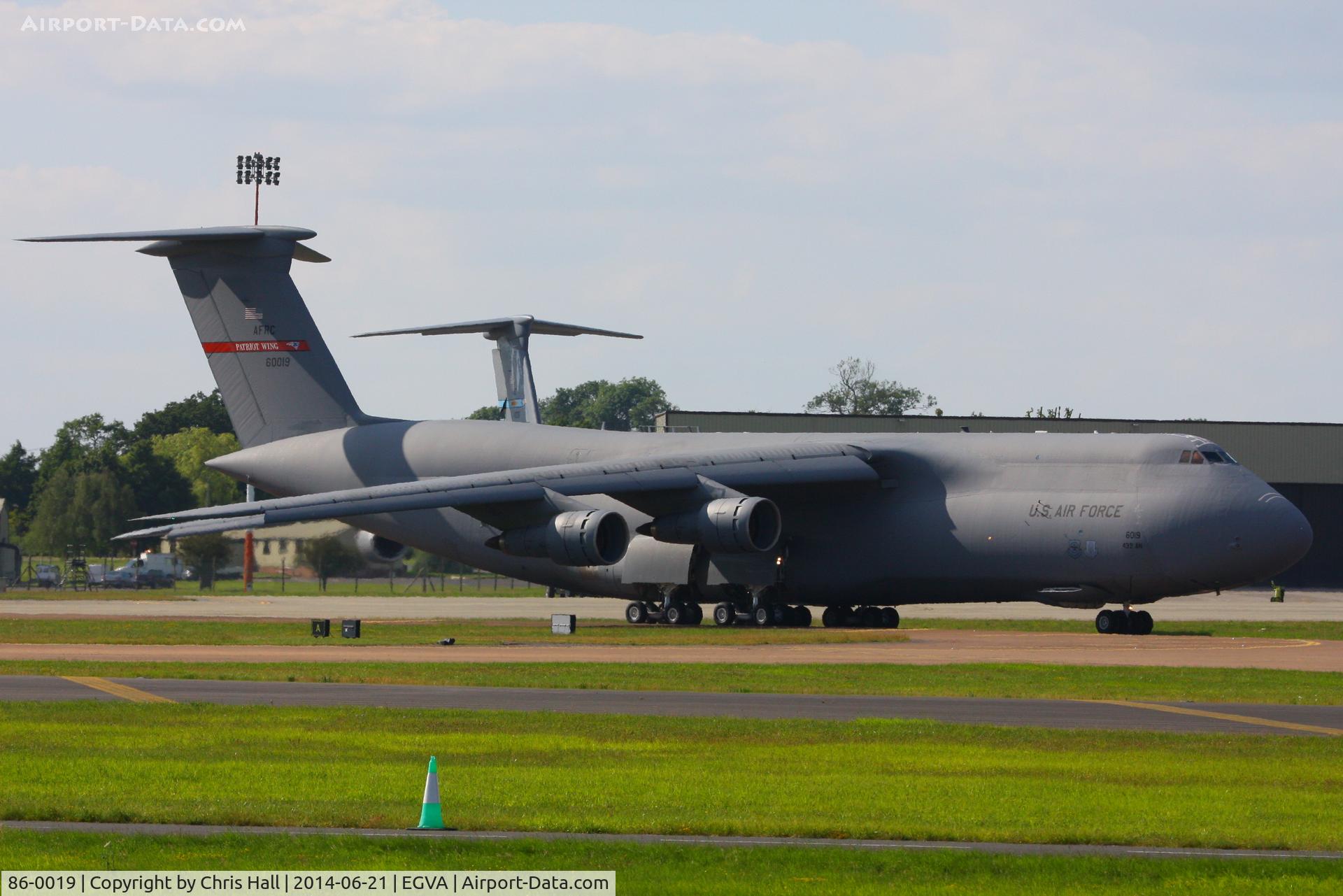 86-0019, 1986 Lockheed C-5B Galaxy C/N 500-0105, at RAF Fairford