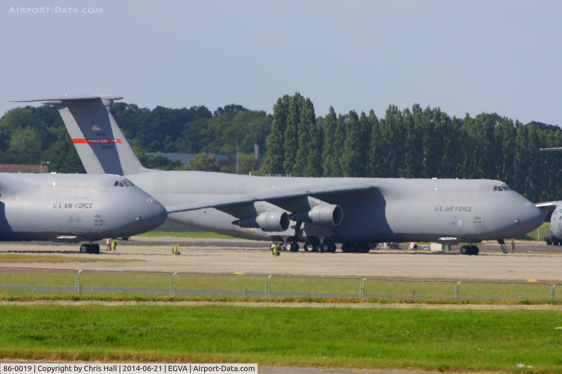 86-0019, 1986 Lockheed C-5B Galaxy C/N 500-0105, at RAF Fairford